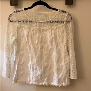 HINGE White Lace Top
